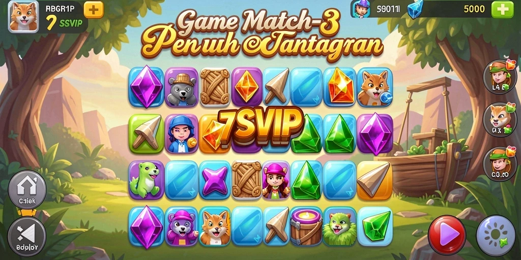 Gameplay seru 7SVIP dengan grafis menarik.