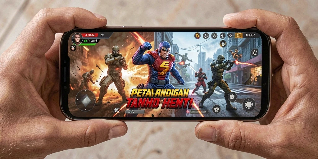 Tangkapan layar ADG62 menampilkan aksi pertempuran yang menegangkan.
