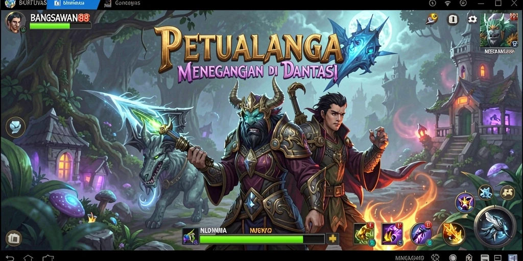 Menampilkan gameplay BANGSAWAN88 yang penuh aksi dan petualangan.