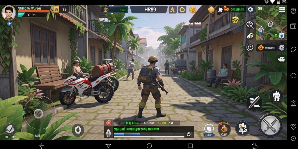Tangkapan layar gameplay HR89 dengan interaksi karakter.