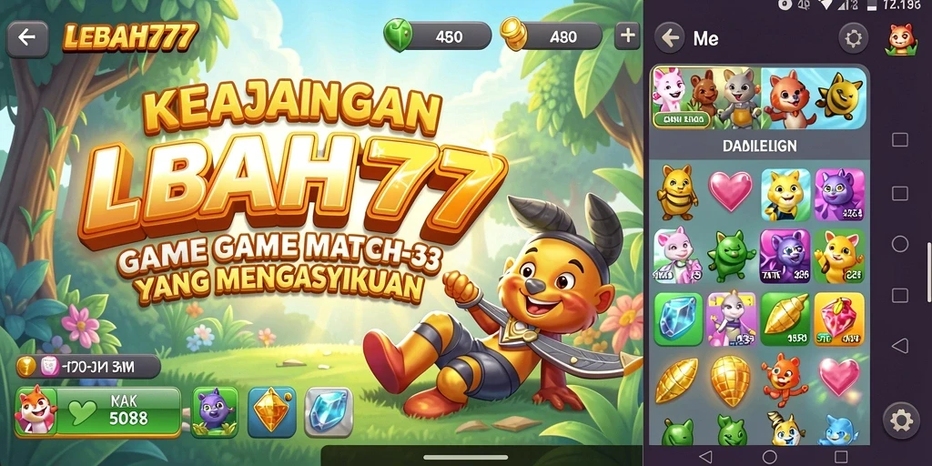 Tampilan gameplay seru di LEBAH777 yang penuh warna.
