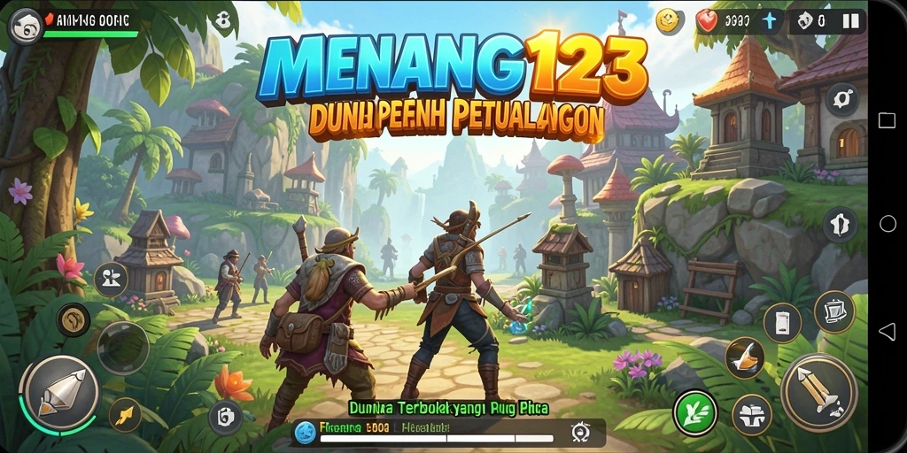 Screenshot MENANG123 menampilkan eksplorasi dunia yang luas dan interaktif.