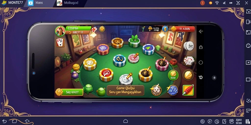 Gameplay seru QiuQiu di MONTE77 yang menantang.
