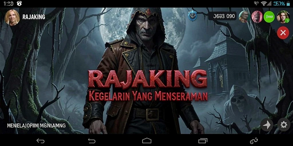 Gameplay Horror menegangkan di RAJAKING yang memikat.