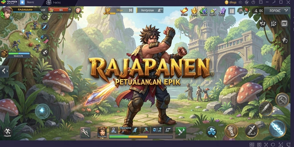 Tampilan gameplay RAJAPANEN yang memukau di dunia RPG.