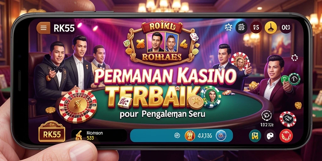Screenshot RK55 menampilkan gameplay seru di dunia Kasino.