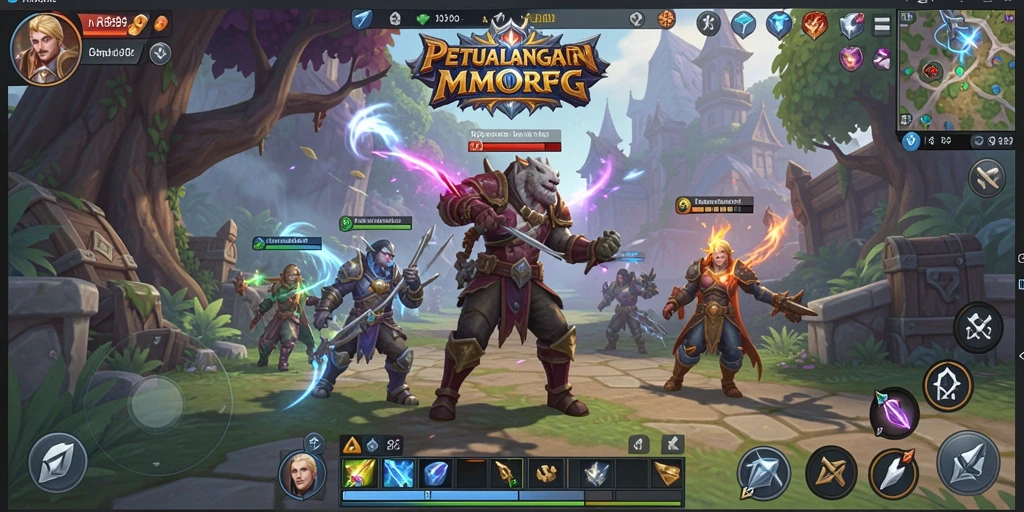 Tampilan gameplay seru di dunia MMORPG RR89.